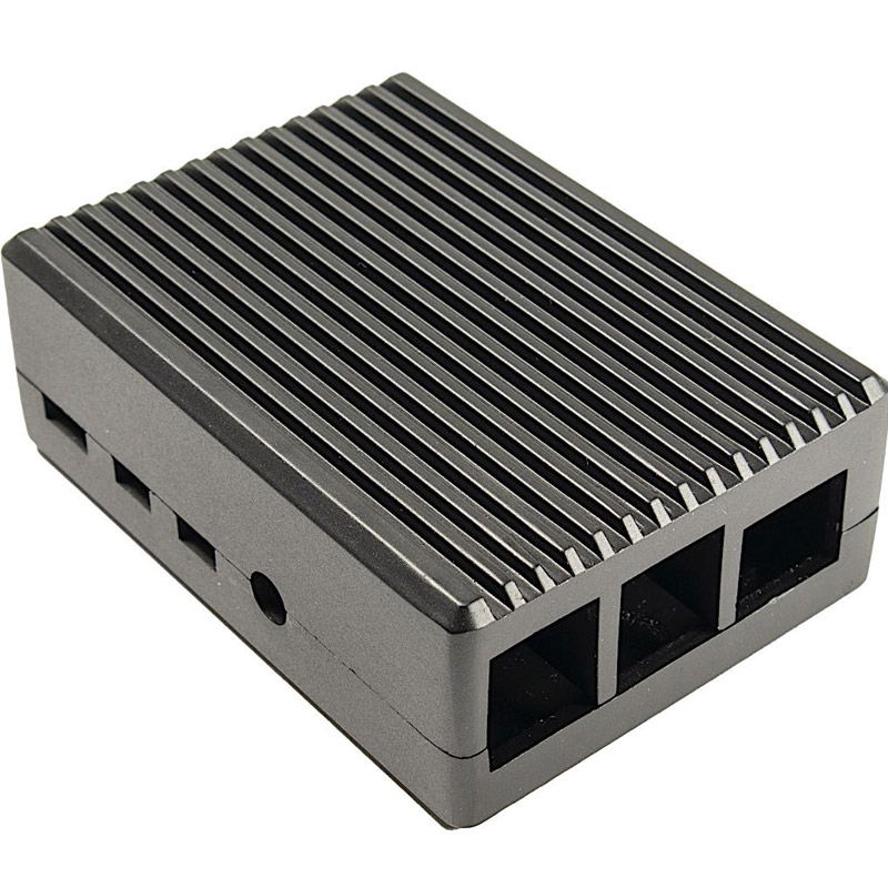 Ohišje INTER-TECH ODS-716 za RASPBERRY Pi 4, črno komponentko